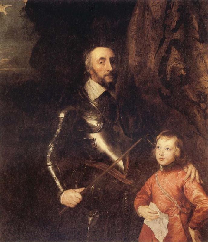 Anthony Van Dyck The Count of Arundel and his son Thomans